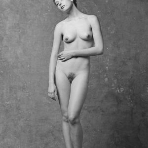 Yelena B&W Full Length Nude in studio, photo by Craig Morey ©2005