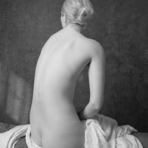 Mae nude, b&w photo by Craig Morey