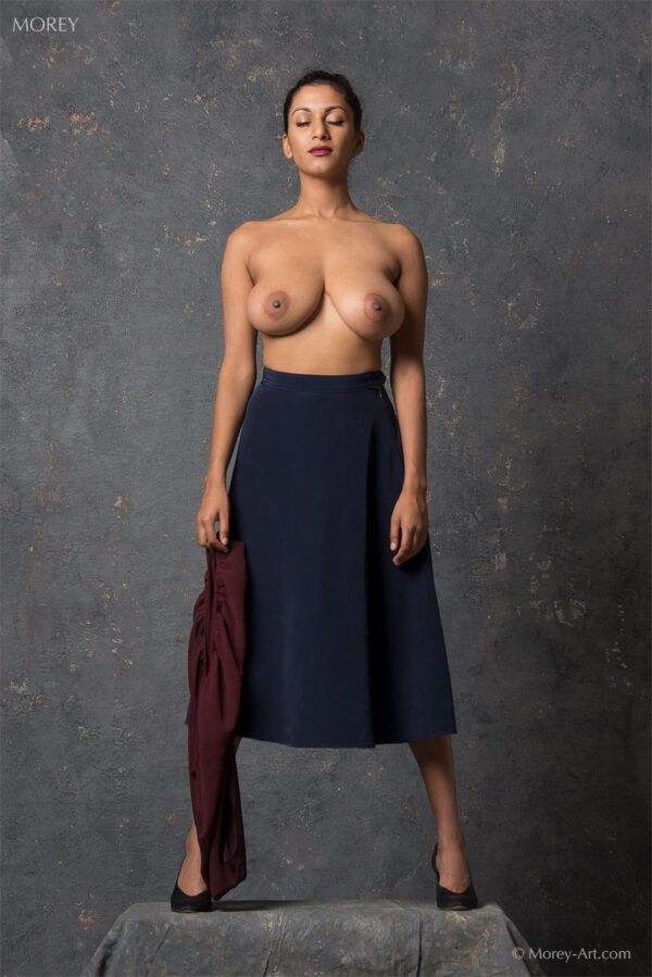 Semi-nude East Indian model Sabine, photo by Craig Morey