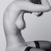 Nude model Sara in Prague, b&w photo by Craig Morey © 2007