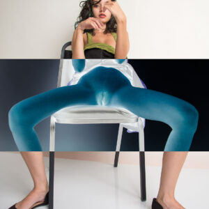Art nude of Eden Arya, solarized version