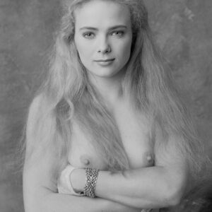 Nude portrait of Octavia b&w photo